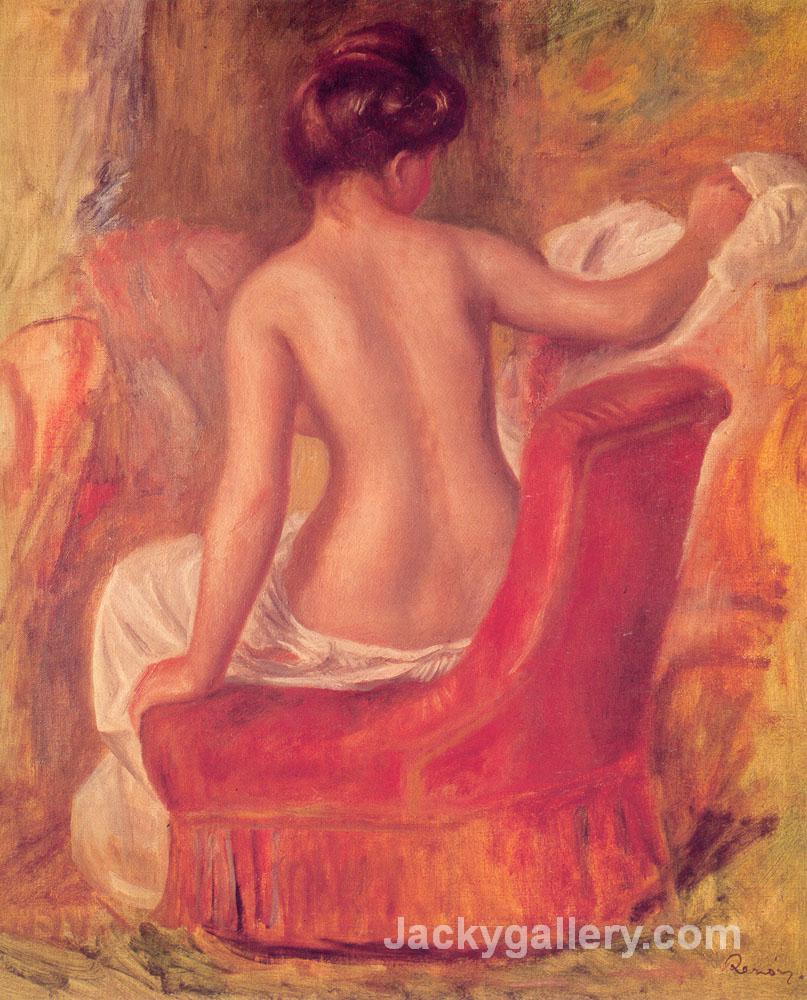 Nude in a Chair by Pierre Auguste Renoir paintings reproduction